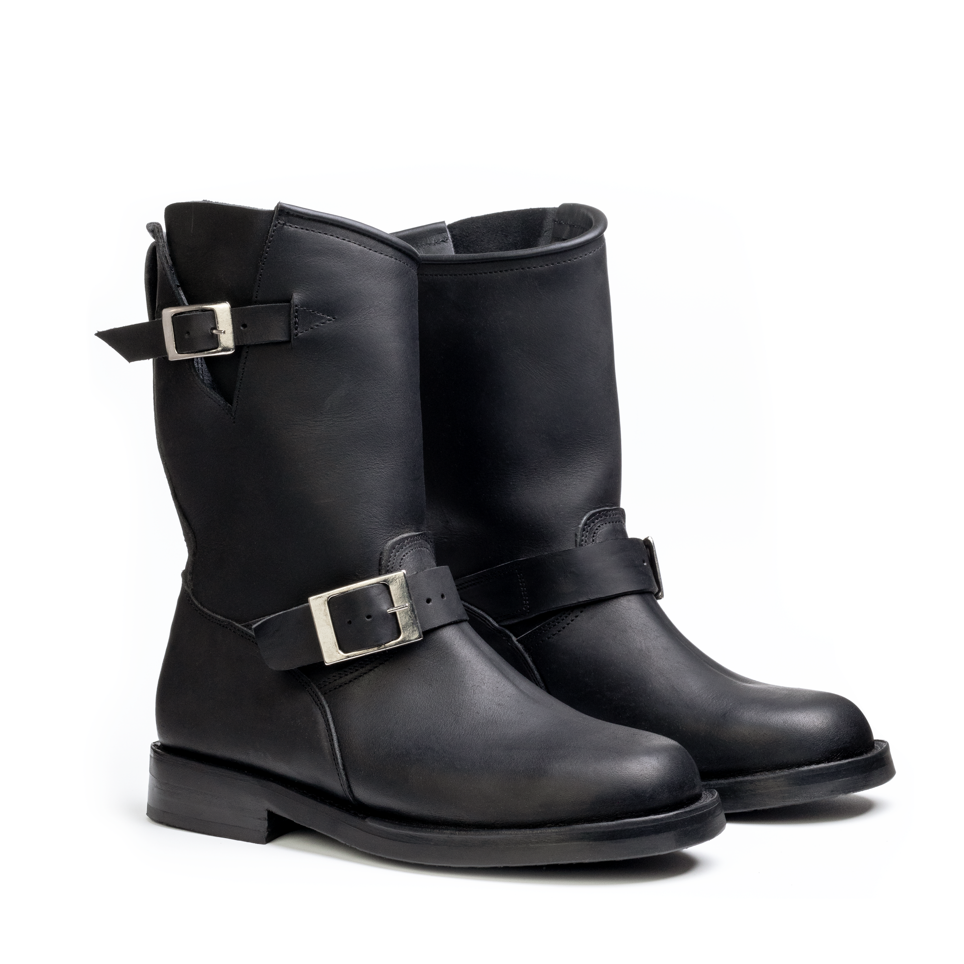 Black Engineer boots – Cordobes | Handcrafted Boots