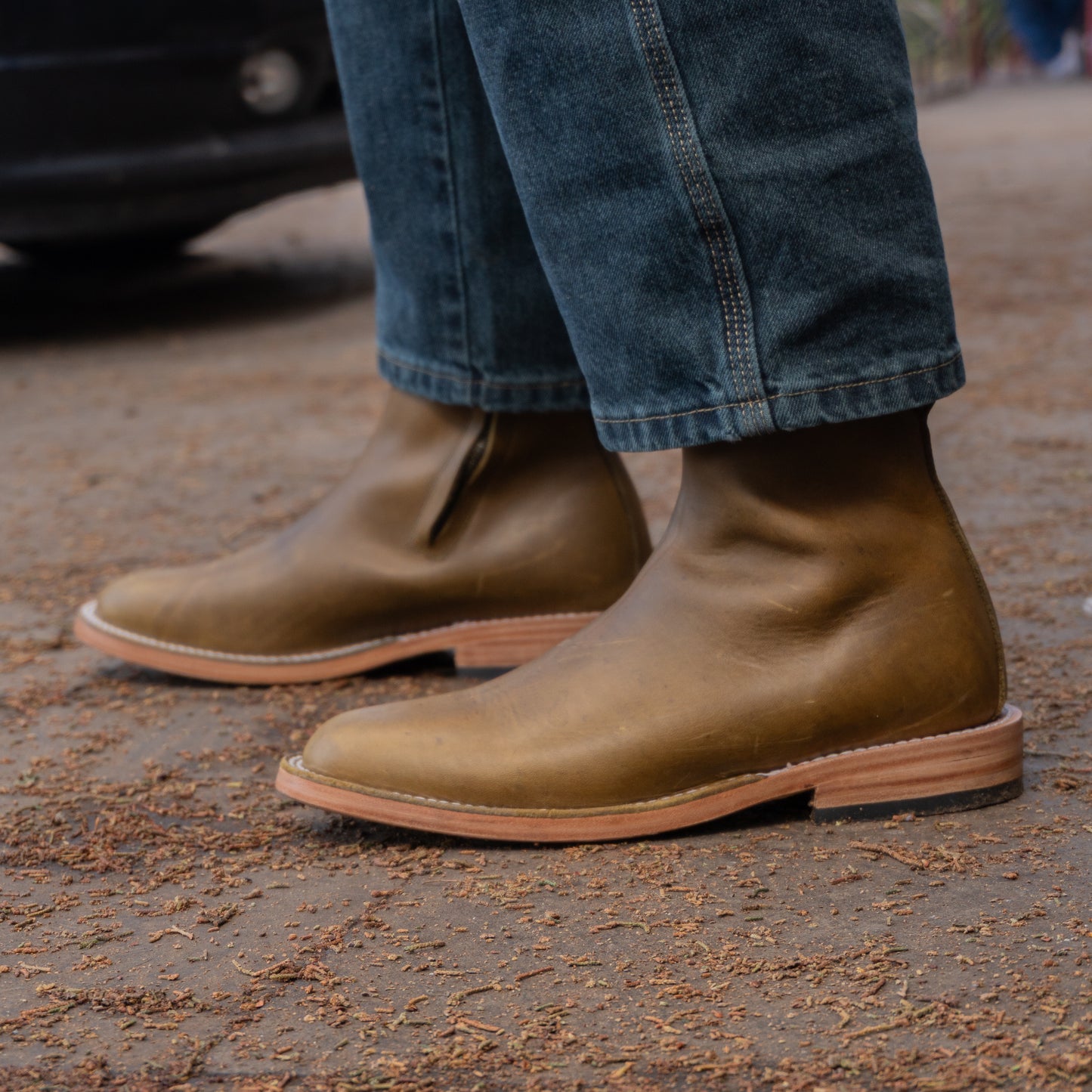 Wholecut Zip Up Boot